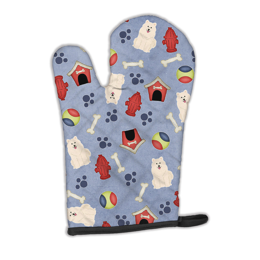 Dog House Collection Samoyed Oven Mitt Heat Resistant Thick Oven Mitt for Hot Pans and Oven, Kitchen Mitt Protect Hands, Cooking Baking Glove