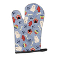 Dog House Collection Samoyed Oven Mitt Heat Resistant Thick Oven Mitt for Hot Pans and Oven, Kitchen Mitt Protect Hands, Cooking Baking Glove