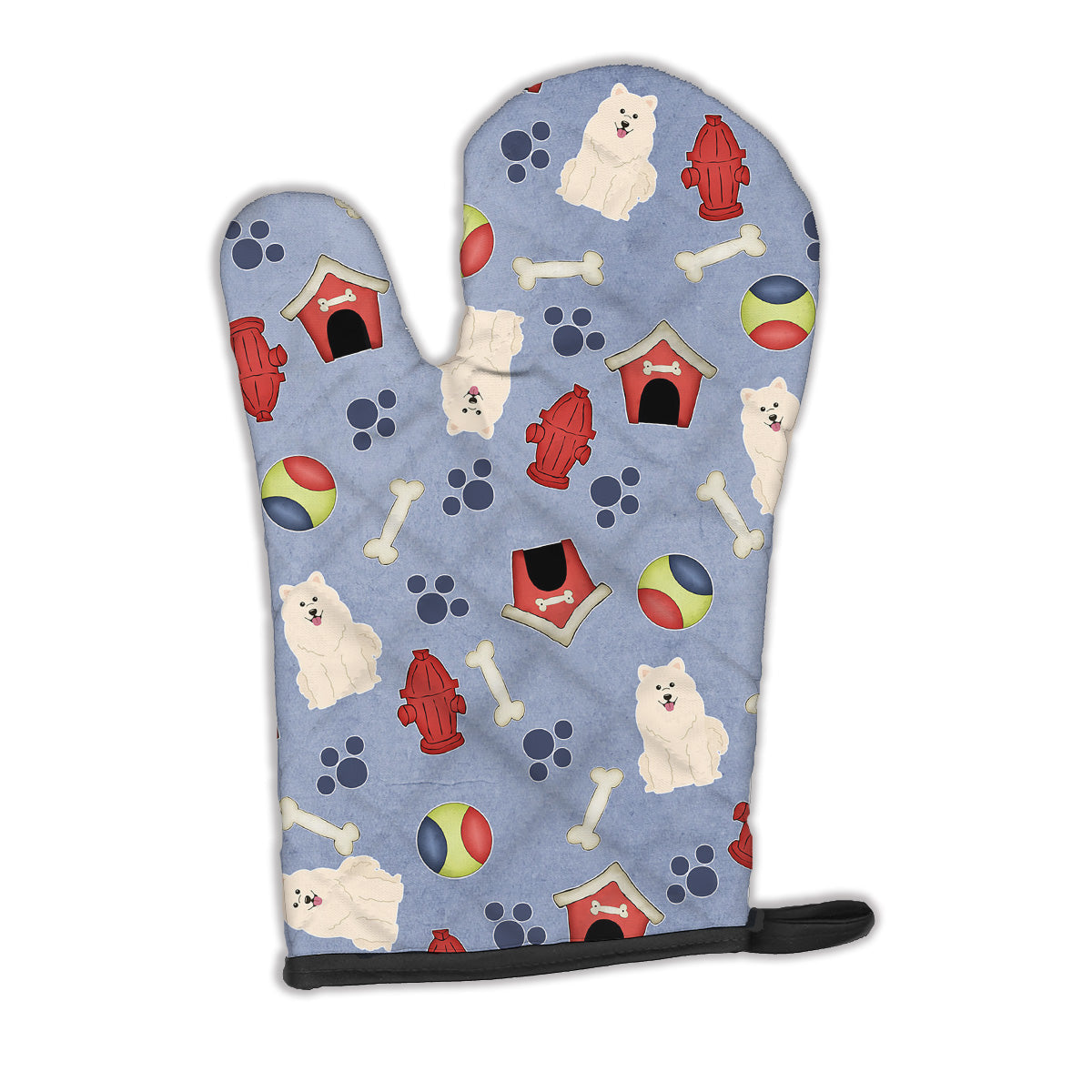 Dog House Collection Samoyed Oven Mitt Heat Resistant Thick Oven Mitt for Hot Pans and Oven, Kitchen Mitt Protect Hands, Cooking Baking Glove