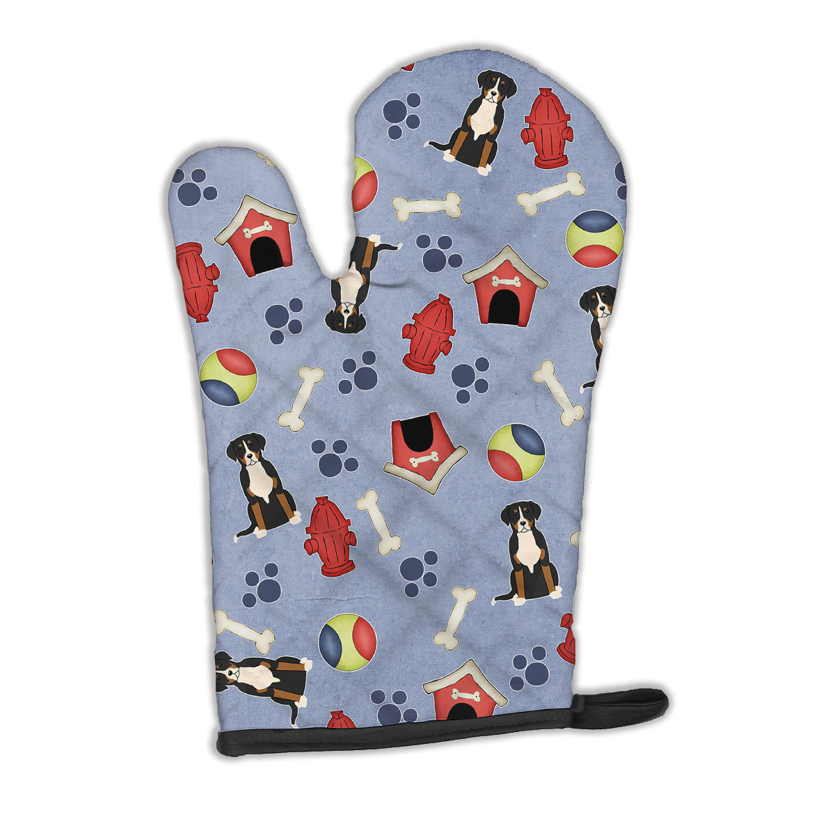 Dog House Collection Greater Swiss Mountain Dog Oven Mitt Heat Resistant Thick Oven Mitt for Hot Pans and Oven, Kitchen Mitt Protect Hands, Cooking Baking Glove
