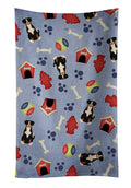 Dog House Collection Entlebucher Kitchen Towel Velour Plush Front and Cotton Loop Back Machine Washable