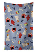 Dog House Collection Central Asian Shepherd Dog Kitchen Towel Velour Plush Front and Cotton Loop Back Machine Washable