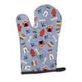 Dog House Collection Miniature Schnauzer Salt and Pepper Oven Mitt Heat Resistant Thick Oven Mitt for Hot Pans and Oven, Kitchen Mitt Protect Hands, Cooking Baking Glove