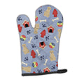 Dog House Collection Yellow Labrador Oven Mitt Heat Resistant Thick Oven Mitt for Hot Pans and Oven, Kitchen Mitt Protect Hands, Cooking Baking Glove