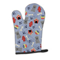 Dog House Collection Glen of Imal Grey Oven Mitt Heat Resistant Thick Oven Mitt for Hot Pans and Oven, Kitchen Mitt Protect Hands, Cooking Baking Glove