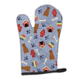 Dog House Collection Dogue de Bourdeaux Oven Mitt Heat Resistant Thick Oven Mitt for Hot Pans and Oven, Kitchen Mitt Protect Hands, Cooking Baking Glove