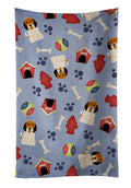 Dog House Collection Petit Basset Griffon Veenden Kitchen Towel Velour Plush Front and Cotton Loop Back Machine Washable