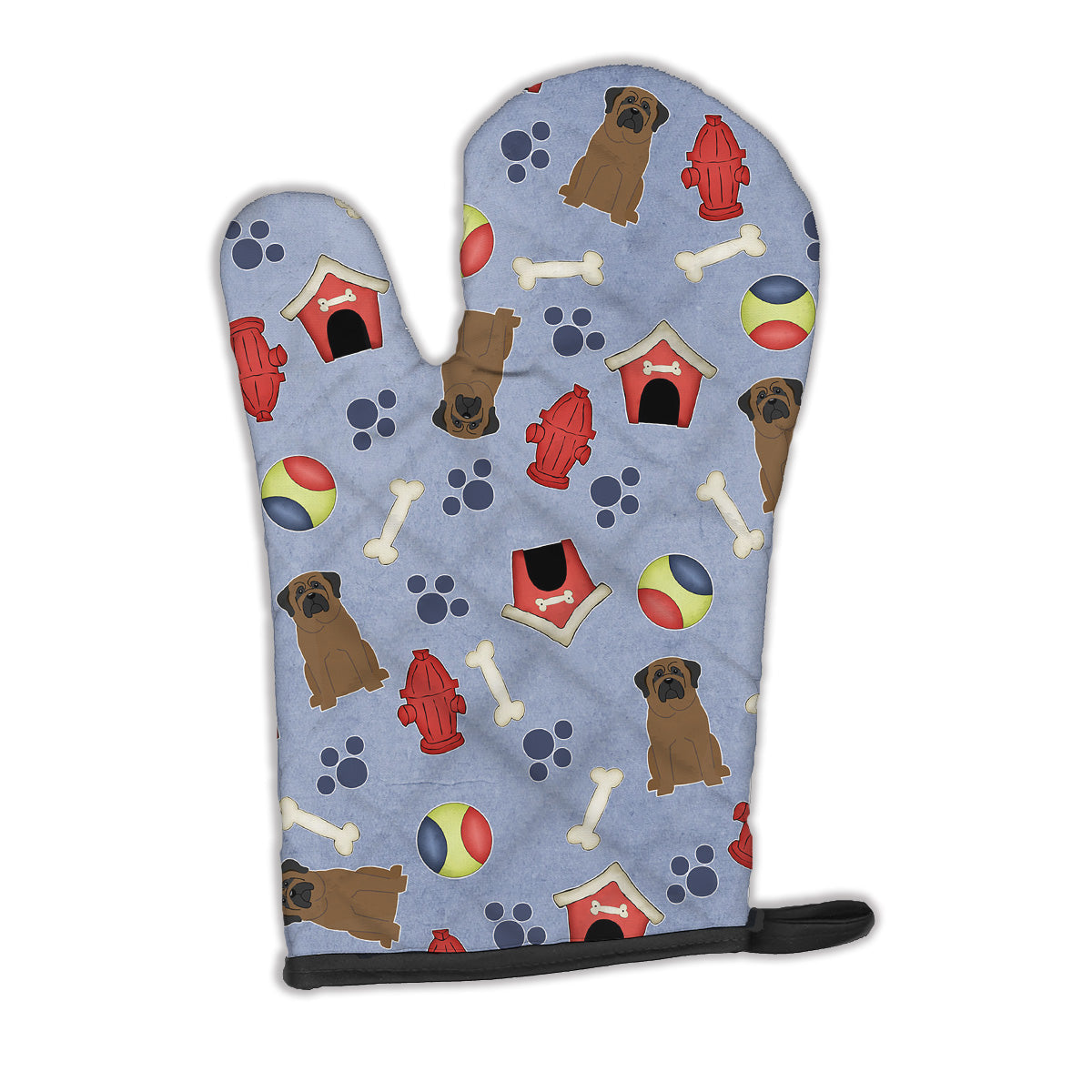 Dog House Collection Bullmastiff Oven Mitt Heat Resistant Thick Oven Mitt for Hot Pans and Oven, Kitchen Mitt Protect Hands, Cooking Baking Glove