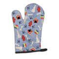 Dog House Collection Dalmatian Oven Mitt Heat Resistant Thick Oven Mitt for Hot Pans and Oven, Kitchen Mitt Protect Hands, Cooking Baking Glove