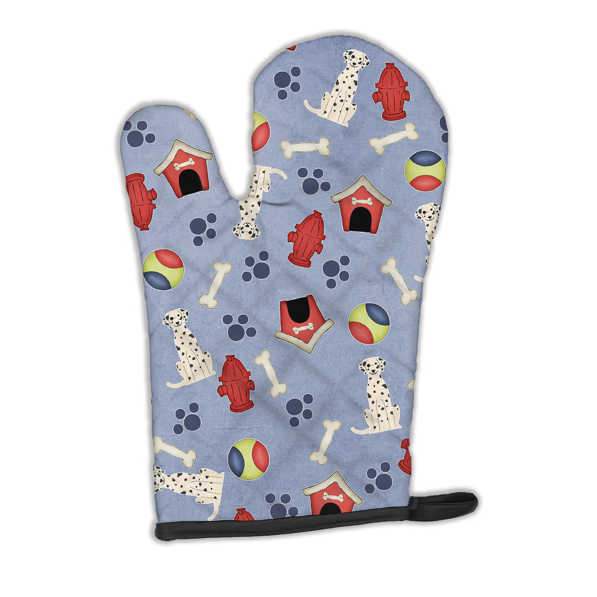 Dog House Collection Dalmatian Oven Mitt Heat Resistant Thick Oven Mitt for Hot Pans and Oven, Kitchen Mitt Protect Hands, Cooking Baking Glove