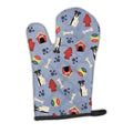 Dog House Collection Smooth Fox Terrier Oven Mitt Heat Resistant Thick Oven Mitt for Hot Pans and Oven, Kitchen Mitt Protect Hands, Cooking Baking Glove