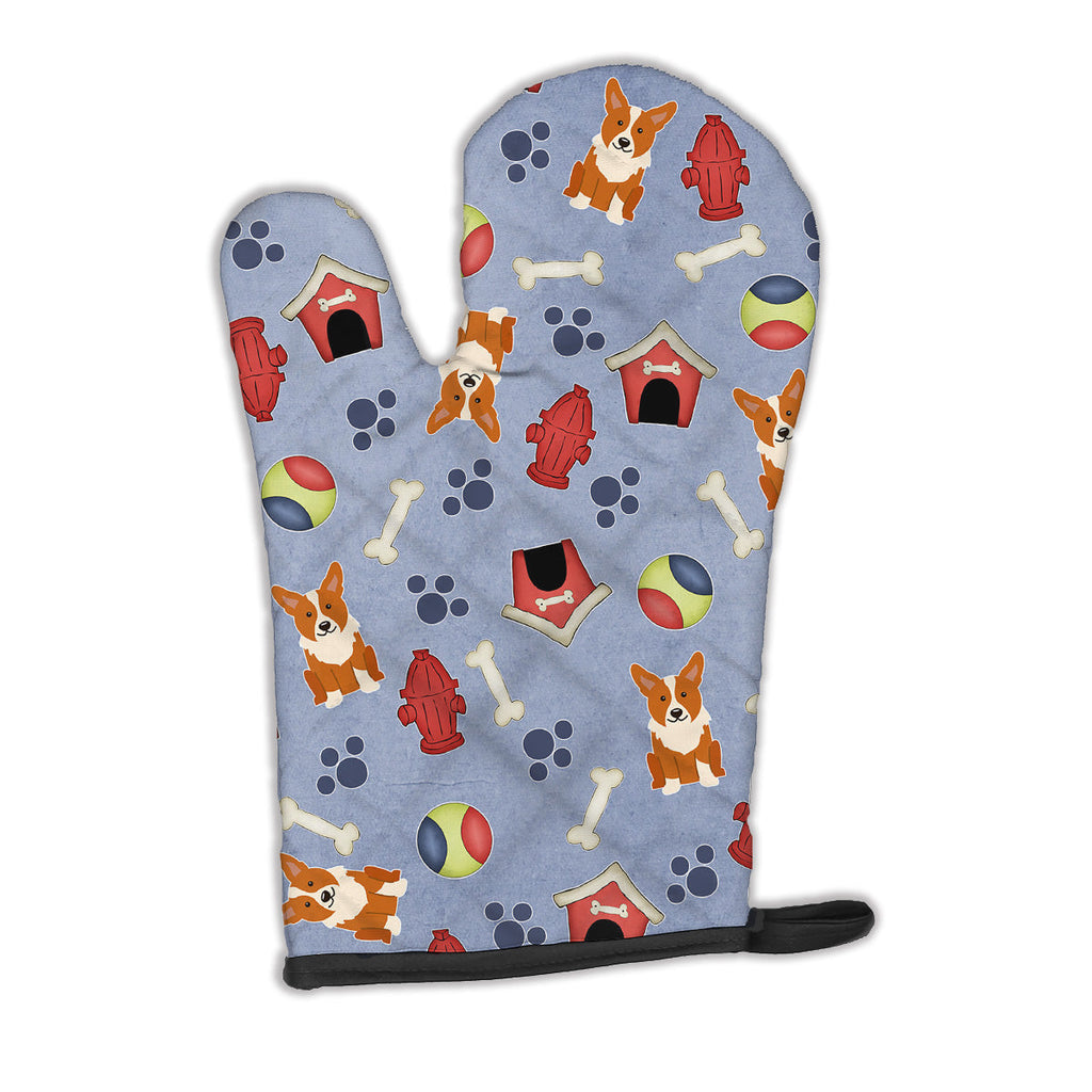 Dog House Collection Corgi Oven Mitt Heat Resistant Thick Oven Mitt for Hot Pans and Oven, Kitchen Mitt Protect Hands, Cooking Baking Glove