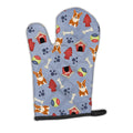 Dog House Collection Corgi Oven Mitt Heat Resistant Thick Oven Mitt for Hot Pans and Oven, Kitchen Mitt Protect Hands, Cooking Baking Glove