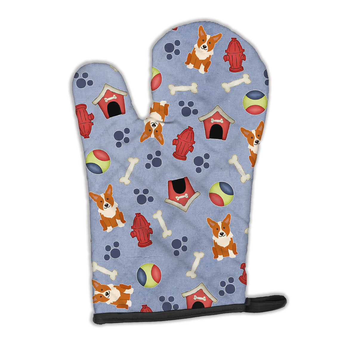 Dog House Collection Corgi Oven Mitt Heat Resistant Thick Oven Mitt for Hot Pans and Oven, Kitchen Mitt Protect Hands, Cooking Baking Glove