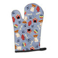 Dog House Collection Jack Russell Terrier Oven Mitt Heat Resistant Thick Oven Mitt for Hot Pans and Oven, Kitchen Mitt Protect Hands, Cooking Baking Glove
