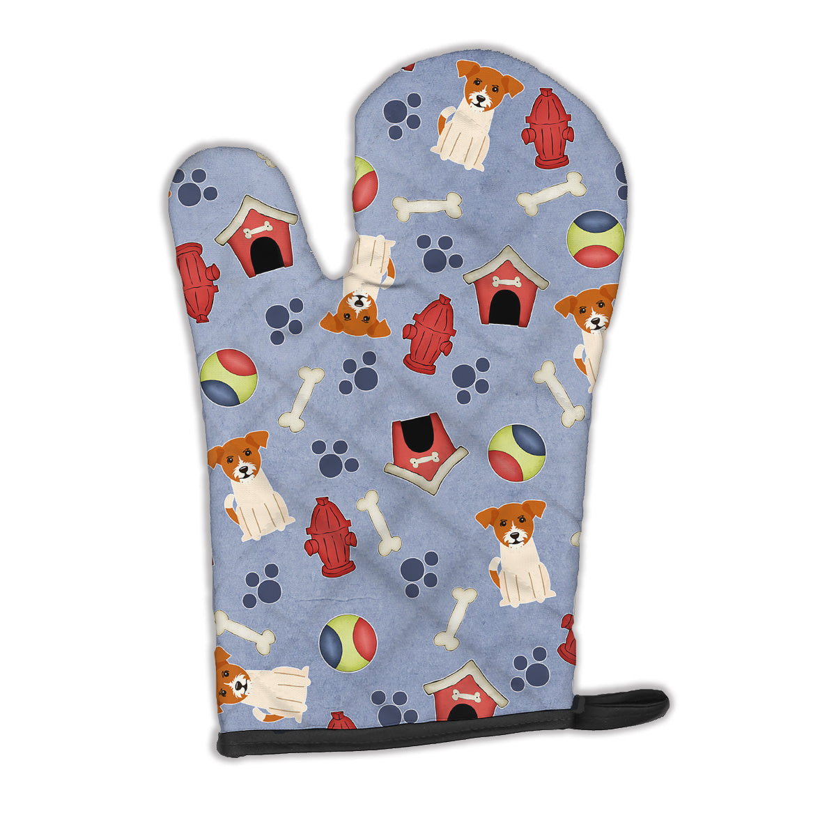 Dog House Collection Jack Russell Terrier Oven Mitt Heat Resistant Thick Oven Mitt for Hot Pans and Oven, Kitchen Mitt Protect Hands, Cooking Baking Glove