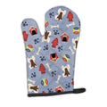 Dog House Collection Chinese Crested Cream Oven Mitt Heat Resistant Thick Oven Mitt for Hot Pans and Oven, Kitchen Mitt Protect Hands, Cooking Baking Glove