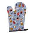 Dog House Collection Flashy Fawn Boxer Oven Mitt Heat Resistant Thick Oven Mitt for Hot Pans and Oven, Kitchen Mitt Protect Hands, Cooking Baking Glove
