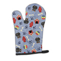 Dog House Collection Wire Haired Dachshund Dapple Oven Mitt Heat Resistant Thick Oven Mitt for Hot Pans and Oven, Kitchen Mitt Protect Hands, Cooking Baking Glove