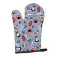 Dog House Collection Bull Terrier Black White Oven Mitt Heat Resistant Thick Oven Mitt for Hot Pans and Oven, Kitchen Mitt Protect Hands, Cooking Baking Glove
