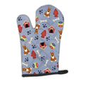 Dog House Collection Bull Terrier Red Oven Mitt Heat Resistant Thick Oven Mitt for Hot Pans and Oven, Kitchen Mitt Protect Hands, Cooking Baking Glove