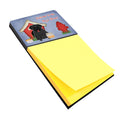 Dog House Collection Pug Black Watercolor Sticky Note Holder Refillable Dispenser Desk Accessory 3x3 Pad Gift