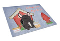 Dog House Collection French Bulldog Brindle Cutting Board Tempered Glass Kitchen Cutting Surface, Heat Resistant Chopping, Non-Slip Feet, Food Prep & Serving
