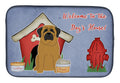 Dog House Collection Mastiff Dish Drying Mat Absorbent Dish Drying Mat Pad for Kitchen Counter Dish Drainer Mat for Countertop, 14 x 21", Multicolor