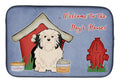 Dog House Collection Lowchen Dish Drying Mat Absorbent Dish Drying Mat Pad for Kitchen Counter Dish Drainer Mat for Countertop, 14 x 21", Multicolor