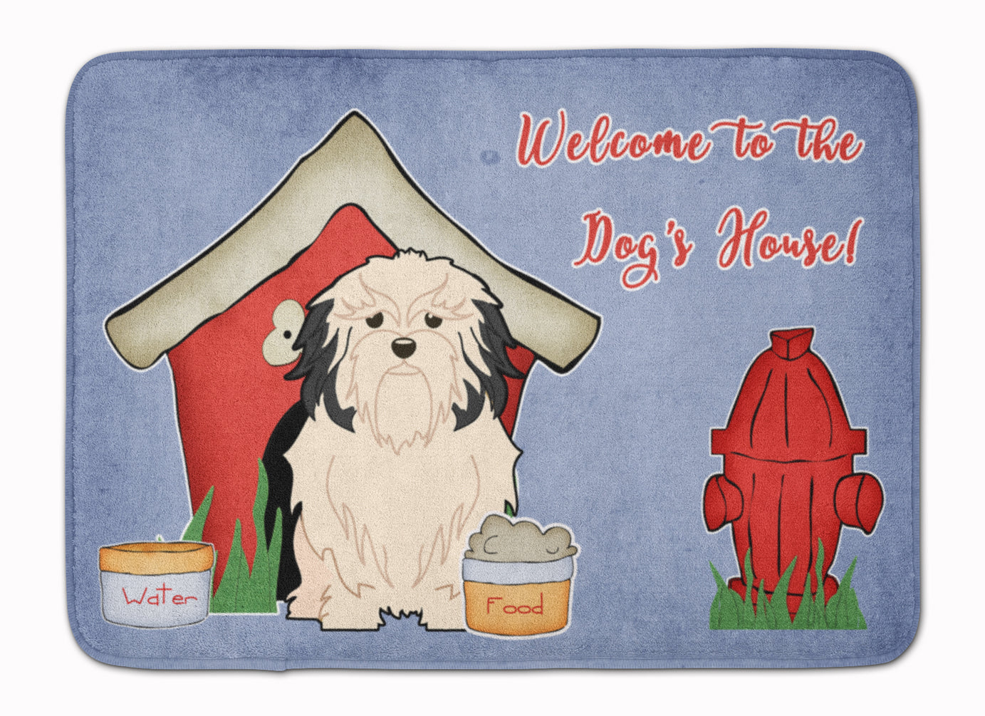 Dog House Collection Lowchen Memory Foam Kitchen Mat Machine Washable Anti-Fatigue Cushion Comfort Bath or Kitchen Rug