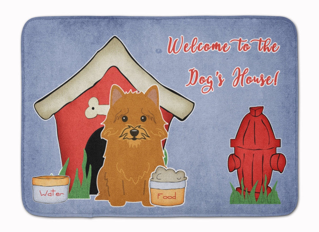 Dog House Collection Norwich Terrier Memory Foam Kitchen Mat Machine Washable Anti-Fatigue Cushion Comfort Bath or Kitchen Rug