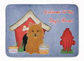Dog House Collection Norwich Terrier Memory Foam Kitchen Mat Machine Washable Anti-Fatigue Cushion Comfort Bath or Kitchen Rug