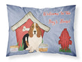 Dog House Collection Basset Hound Standard Pillowcase Lightweight Super Soft Easy Care Decorative Artwork Pillowcase, Standard