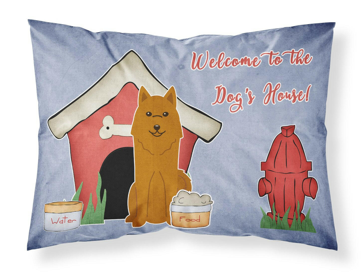 Dog House Collection Karelian Bear Dog Standard Pillowcase Lightweight Super Soft Easy Care Decorative Artwork Pillowcase, Standard