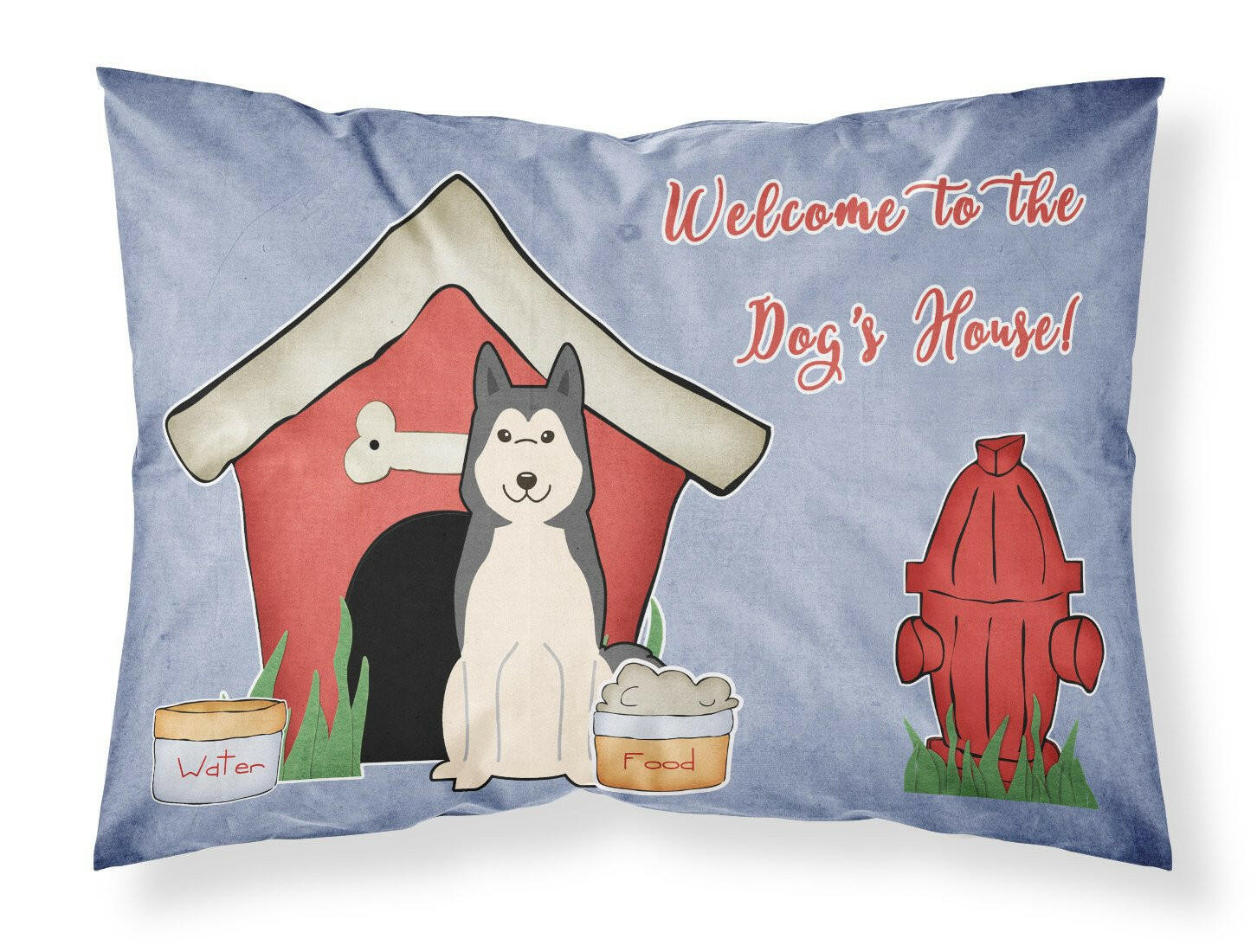 Dog House Collection West Siberian Laika Spitz Standard Pillowcase Lightweight Super Soft Easy Care Decorative Artwork Pillowcase, Standard