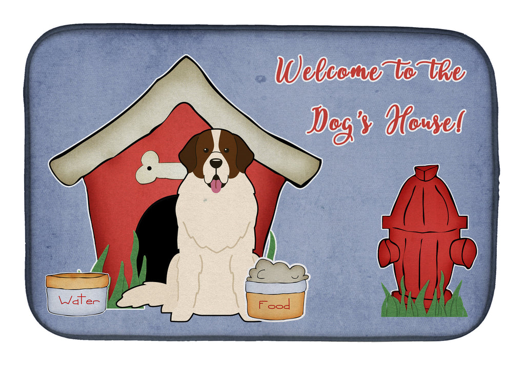 Dog House Collection Moscow Watchdog Dish Drying Mat Absorbent Dish Drying Mat Pad for Kitchen Counter Dish Drainer Mat for Countertop, 14 x 21", Multicolor