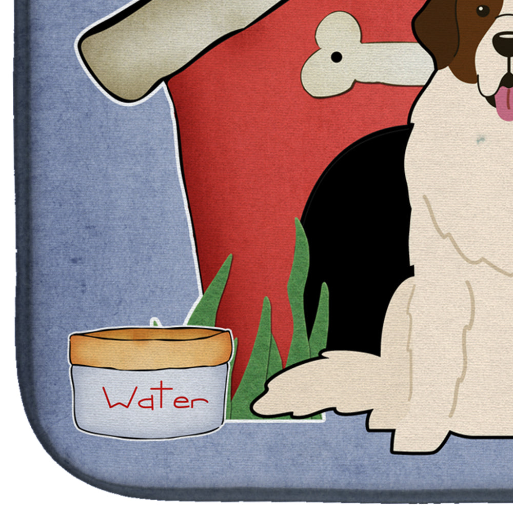 Dog House Collection Moscow Watchdog Dish Drying Mat Absorbent Dish Drying Mat Pad for Kitchen Counter Dish Drainer Mat for Countertop, 14 x 21", Multicolor