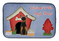 Dog House Collection Manchester Terrier Dish Drying Mat Absorbent Dish Drying Mat Pad for Kitchen Counter Dish Drainer Mat for Countertop, 14 x 21", Multicolor