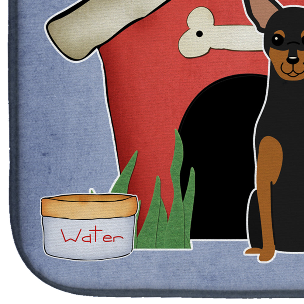 Dog House Collection Manchester Terrier Dish Drying Mat Absorbent Dish Drying Mat Pad for Kitchen Counter Dish Drainer Mat for Countertop, 14 x 21", Multicolor