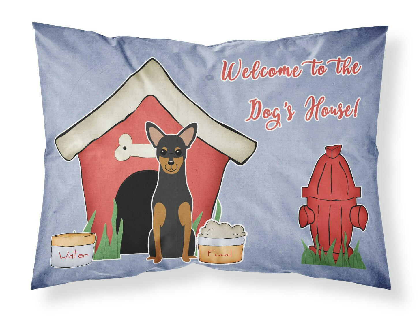 Dog House Collection Manchester Terrier Standard Pillowcase Lightweight Super Soft Easy Care Decorative Artwork Pillowcase, Standard