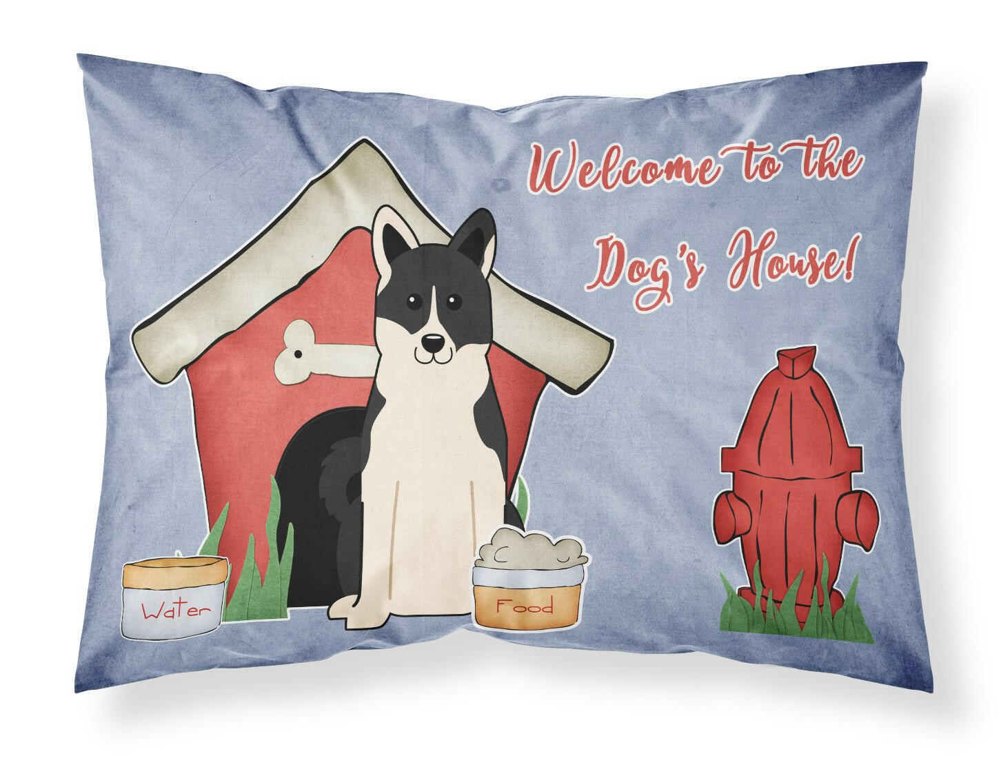 Dog House Collection Russo-European Laika Spitz Standard Pillowcase Lightweight Super Soft Easy Care Decorative Artwork Pillowcase, Standard