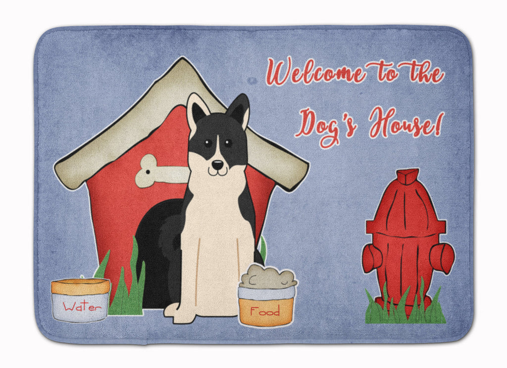 Dog House Collection Russo-European Laika Spitz Memory Foam Kitchen Mat Machine Washable Anti-Fatigue Cushion Comfort Bath or Kitchen Rug