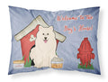 Dog House Collection Samoyed Standard Pillowcase Lightweight Super Soft Easy Care Decorative Artwork Pillowcase, Standard