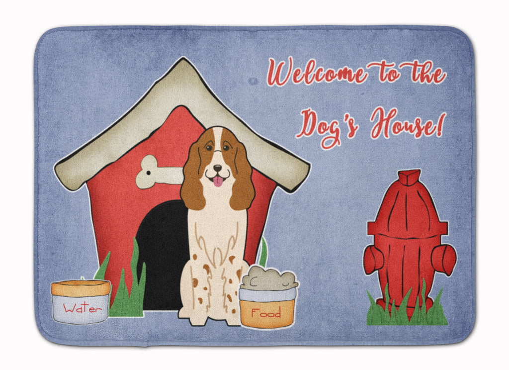 Dog House Collection Russian Spaniel Memory Foam Kitchen Mat Machine Washable Anti-Fatigue Cushion Comfort Bath or Kitchen Rug