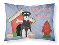 Dog House Collection Standard Schnauzer Salt and Pepper Standard Pillowcase Lightweight Super Soft Easy Care Decorative Artwork Pillowcase, Standard