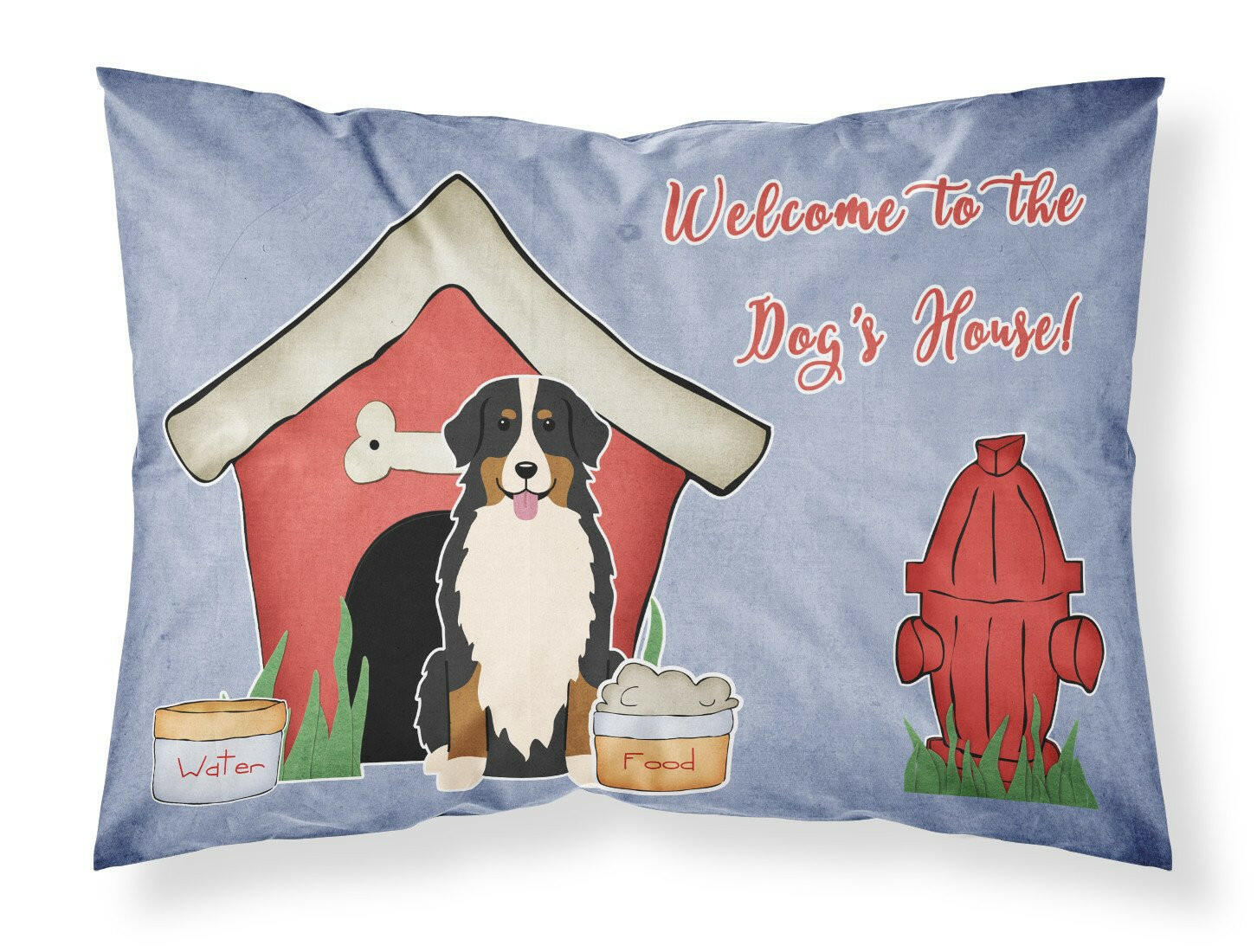 Dog House Collection Bernese Mountain Dog Standard Pillowcase Lightweight Super Soft Easy Care Decorative Artwork Pillowcase, Standard