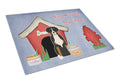 Dog House Collection Greater Swiss Mountain Dog Cutting Board Tempered Glass Kitchen Cutting Surface, Heat Resistant Chopping, Non-Slip Feet, Food Prep & Serving