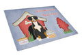 Dog House Collection Entlebucher Cutting Board Tempered Glass Kitchen Cutting Surface, Heat Resistant Chopping, Non-Slip Feet, Food Prep & Serving