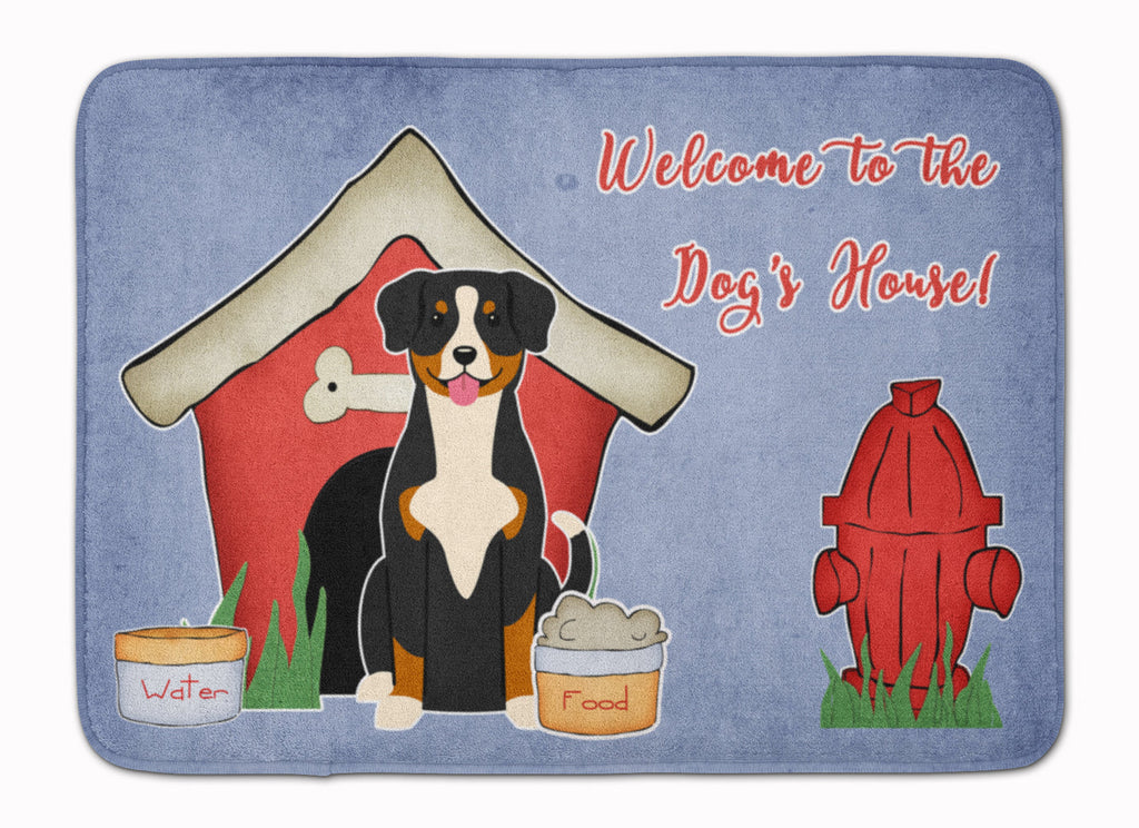 Dog House Collection Entlebucher Memory Foam Kitchen Mat Machine Washable Anti-Fatigue Cushion Comfort Bath or Kitchen Rug