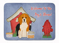 Dog House Collection Beagle Tricolor Memory Foam Kitchen Mat Machine Washable Anti-Fatigue Cushion Comfort Bath or Kitchen Rug